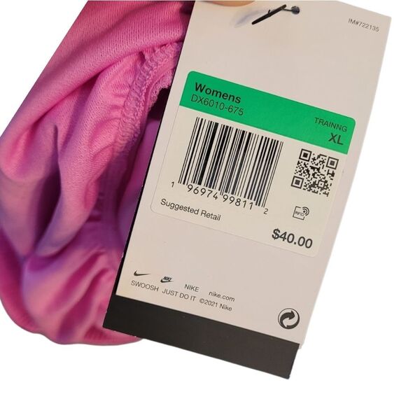 Nike Dri-Fit Women's Neon Pink Running Shorts Size XL NWT - Picture 7 of 7